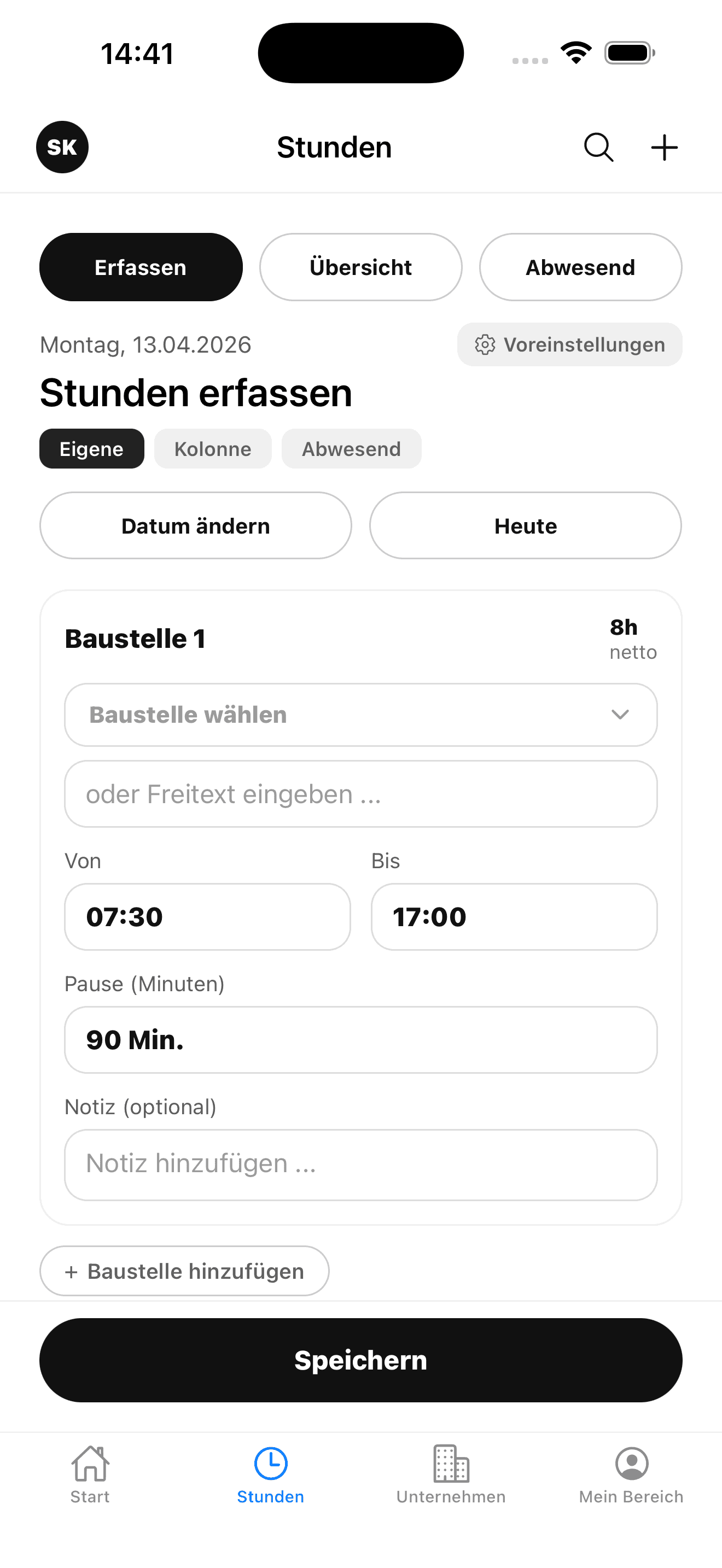 SKonex Zeiterfassung